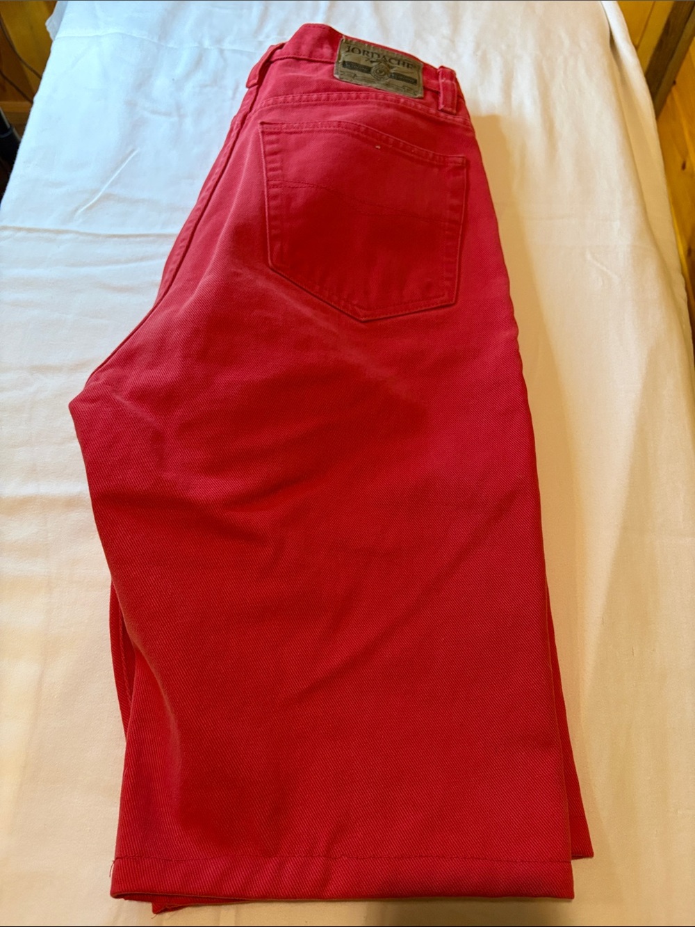 Jordache Red Denim Jean Shorts